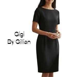 Vintage Gigi by Gillian Black Cream Dress Size S